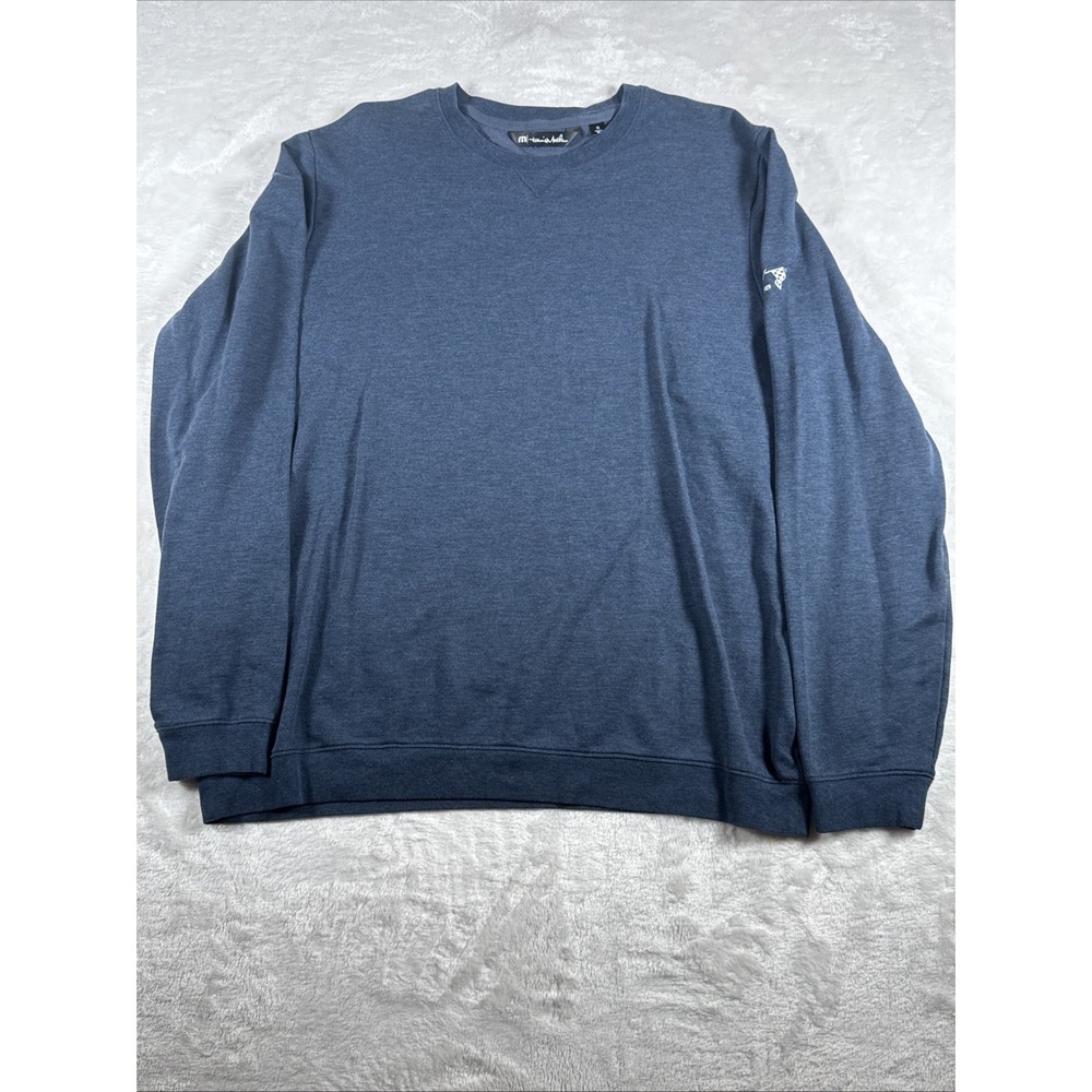 Travis Mathew 500 Club Crew Neck Sweater Mens XL Long Sleeve‎ Lightweight Blue